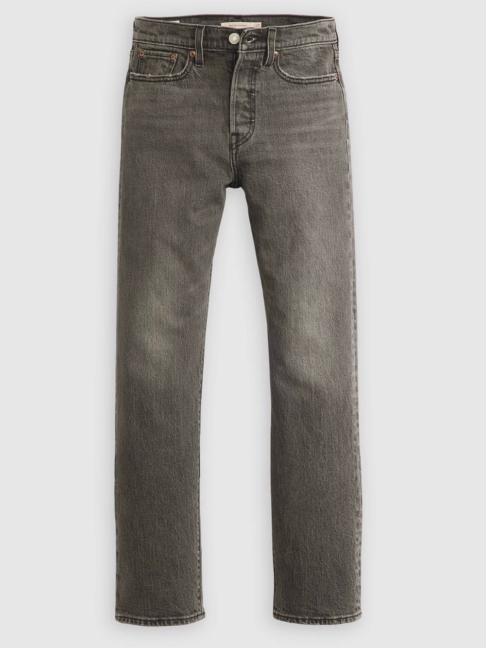 EUC Levi’s Grey Wedgie Straight Ankle Jeans with Stretch - Women’s Size 28 - Picture 6 of 11